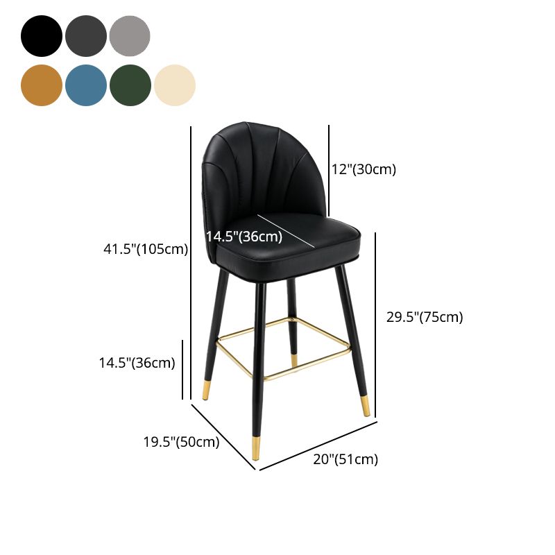 Scandinavian Footrest Living Room Stool Matte Finish Upholstered Barstool