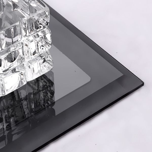 Zeitgenössische geometrische Deckenleuchte aus Kristallglas mit Loch 3'' Durchmesser