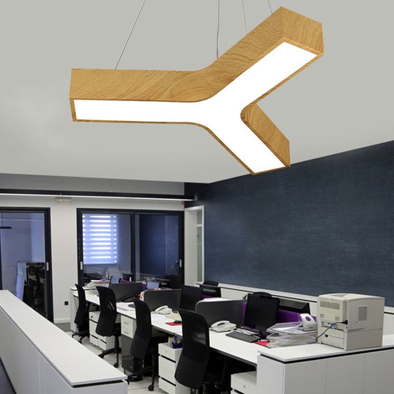 Y-Shaped Down Lighting Pendant Simplicity Style LED Metal Pendant Lighting Fixture