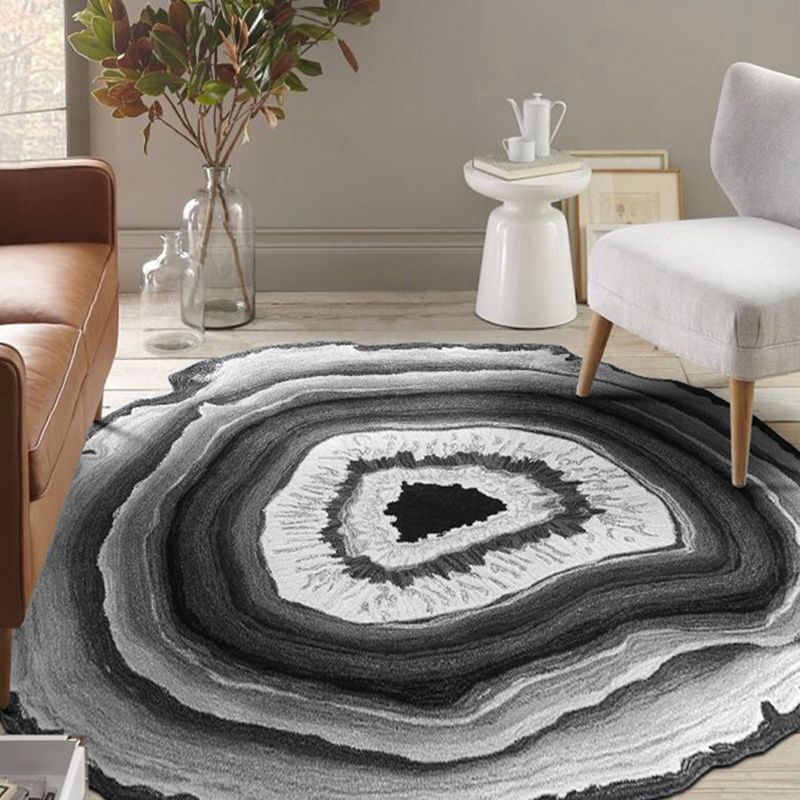 Nouveauté de couleur mixte de tapis d'intérieur moderne polyester 3d tapis de soins faciles à imprimer pour décoration de la maison