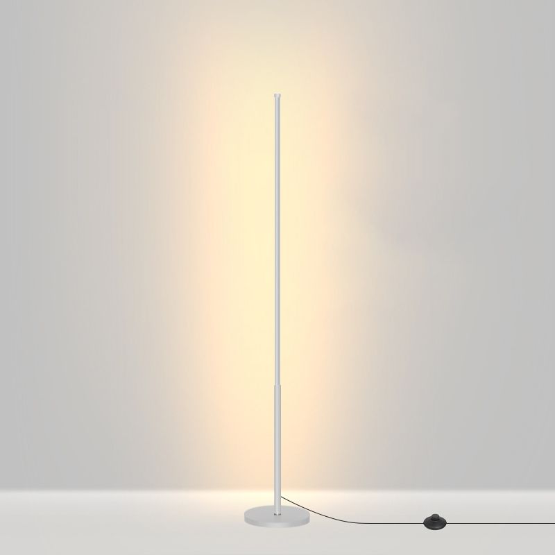 Nordic Style Strip Floor Lamp Metal 55" High LED Floor Light for Bedroom