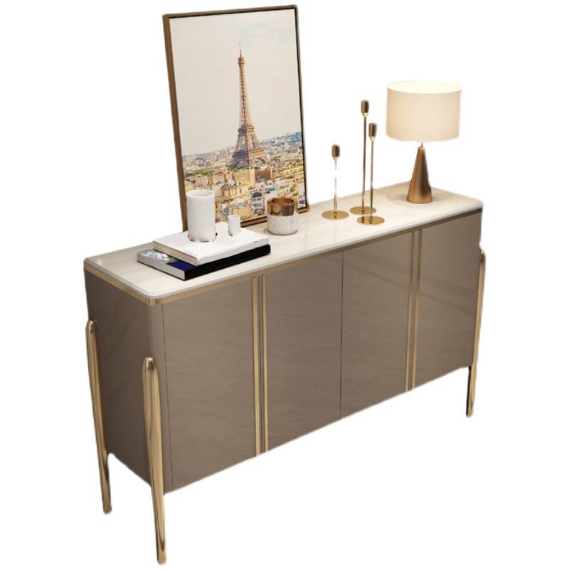 Glam Style Sideboard Wood Sideboard with Door for Living Room