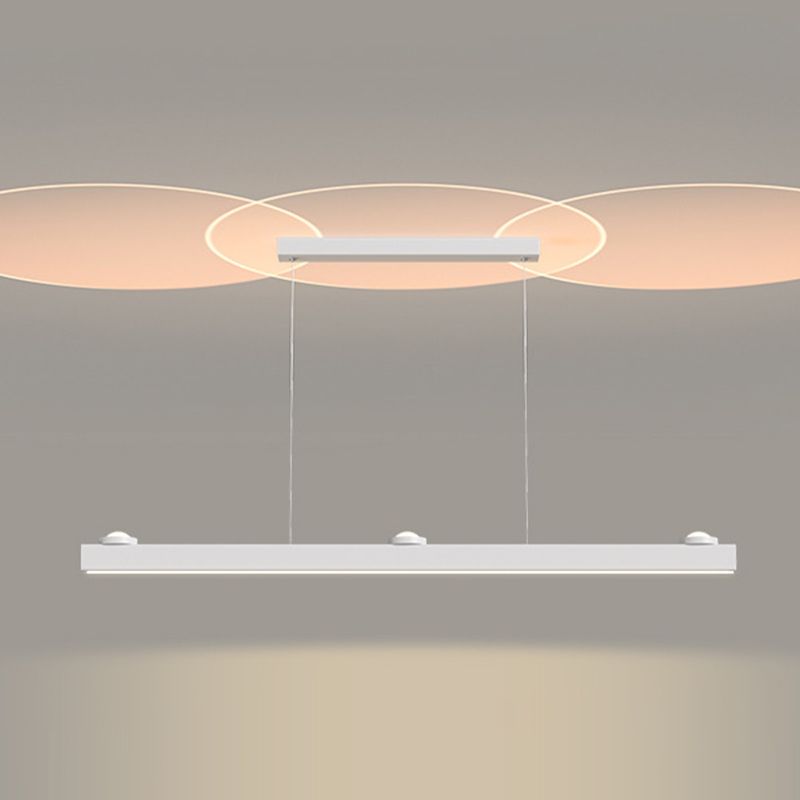 Single White/Black Modern Ceiling Light LED Island Lighting for Dining Room