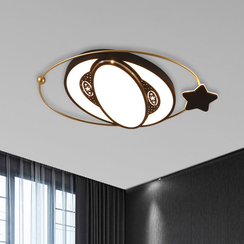 Round Massimale Montato Fixture Nordic Acrylic LED Black Flush Monte Spotlight con Star Design