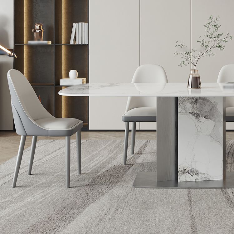 Designer Style Sintered Stone Top Dining Set E 1/2/3/5/7 Pieces Dining Table with Chairs