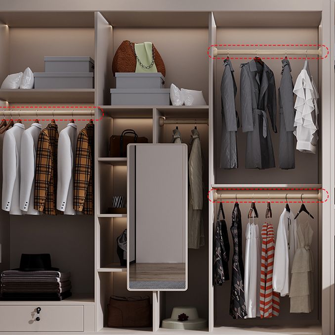 Sliding Wooden Wardrobe Cabinet Contemporary Wardrobe Armoire