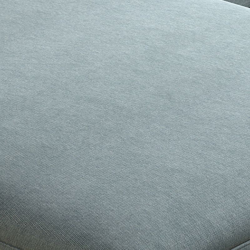 Square Arm Sectional Nordic 4-seater Fabric Sectional with Bolster Pillows