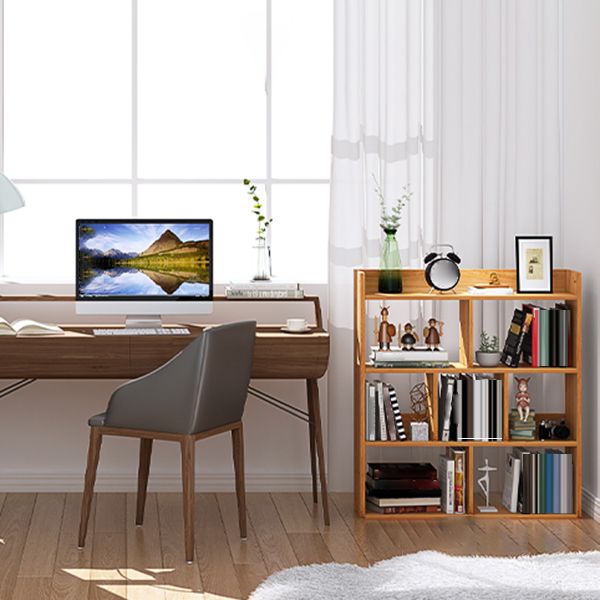 Open Wooden Bookcase Modern Home Living Room Lattice Bookshelf