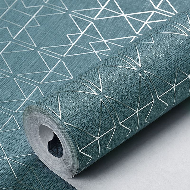 Non-Woven Unpasted Wallpaper Modern Geometric Patterned Wall Covering for Living Room