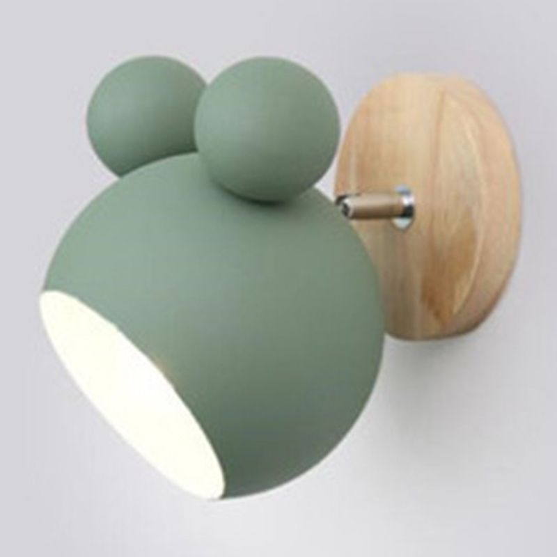 Modern Bear Shape Wall Sconce Lights 1 Light Wall Light for Living Room