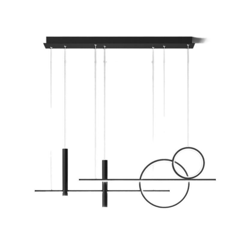 Modern Hanging Ceiling Light with Canister Light for Dining Room Restaurant