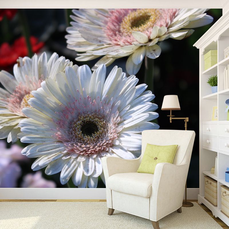 Beautiful Chrysanthemum Flowers Wall Decor for Bedroom Living Room,Custom Size Available
