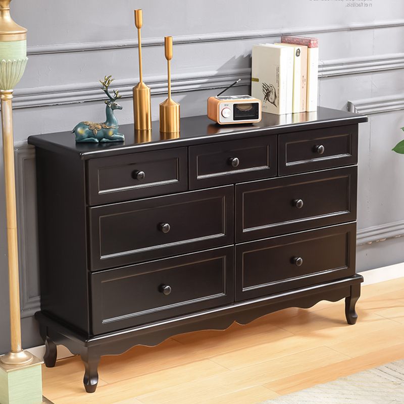 Nautical Solid Wood Storage Chest Bedroom Chest with Multi Drawers