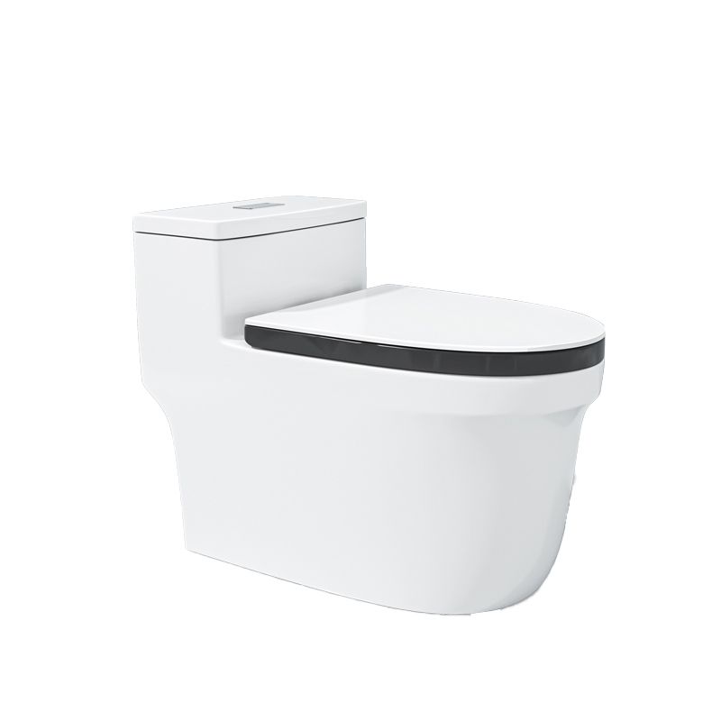 Traditional Ceramic Toilet Floor Mount Urine Toilet with Slow Close Seat for Washroom