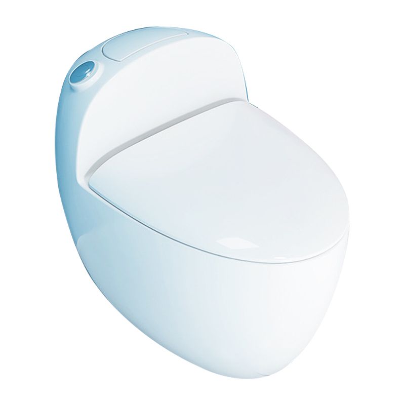 1-Piece Flush Toilet 1.2/1.6 GPF Elongated Toilet Bowl for Bathroom
