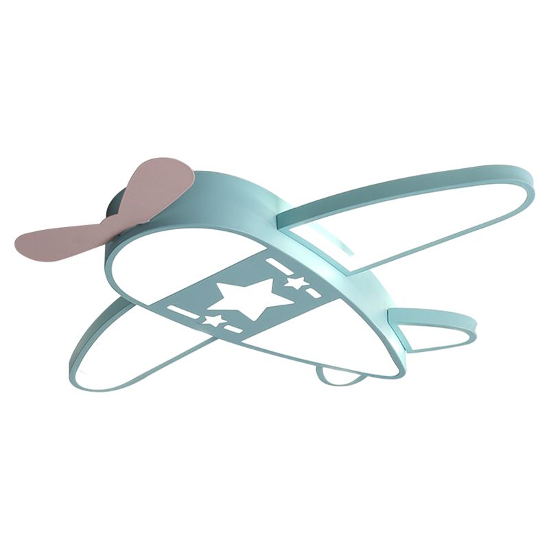Aircraft Flushmount Lights Cartoon Acrylic Ceiling Mounted Fixture for Bedroom