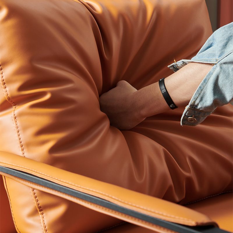 27.56"L x 28.35"W x 29.53"H Contemporary Cushion Back Pillow Top Arms Chair