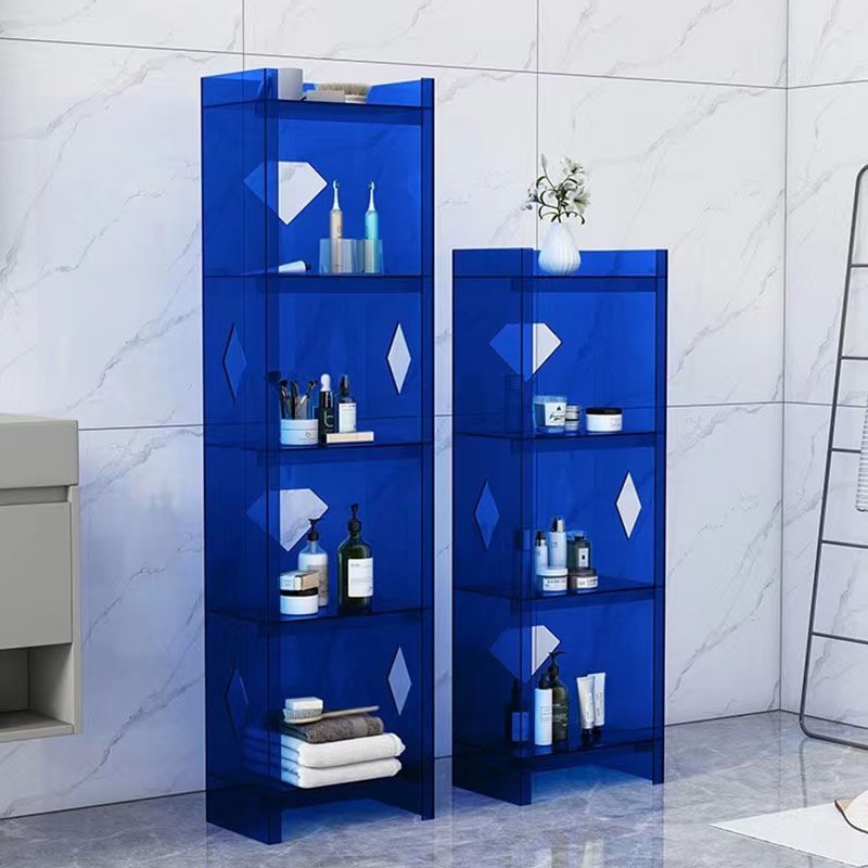 Contemporary Closed Back Cube Bookshelf Acrylic Bookcase for Home Office