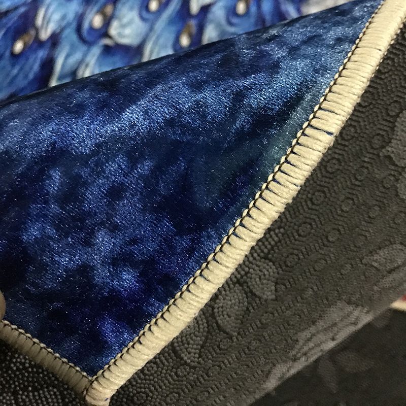 Stijlvol rood gebied Rug bloempatroon polyester gebied tapijt vlekbestendig vloerkleed voor slaapkamer