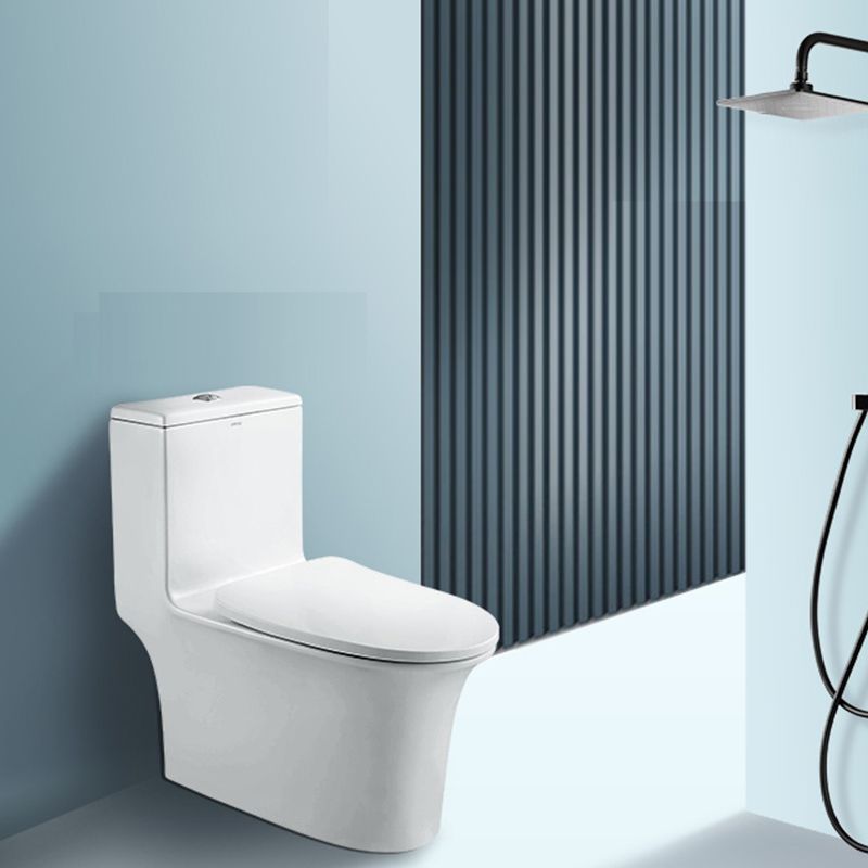 Traditional Flush Toilet Floor Mounted One-Piece Toilet Porcelain Urine Toilet