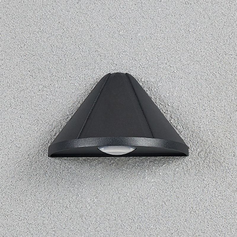 Modern Style Triangle Wall Sconce Metal 1 Light Sconces for Outdoor