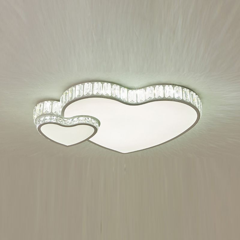 Lámpara de techo LED de estilo moderno cerca del accesorio de iluminación de techo con pantalla de cristal