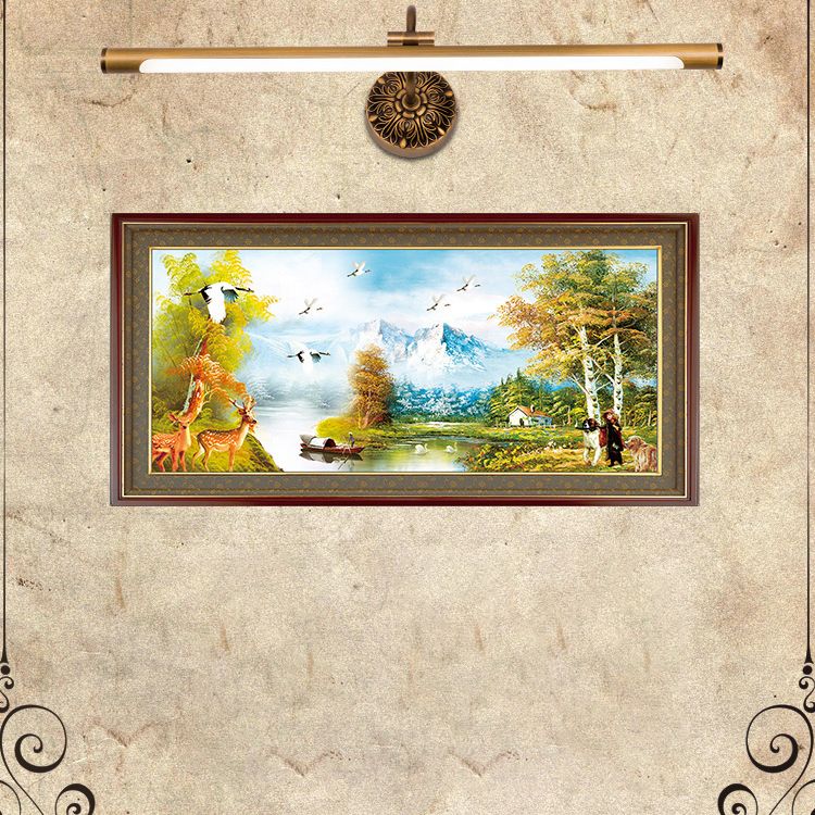 Linear Wall Sconce Lights Mid Century Metal 1 Light Sconce Light Fixture for Bathroom