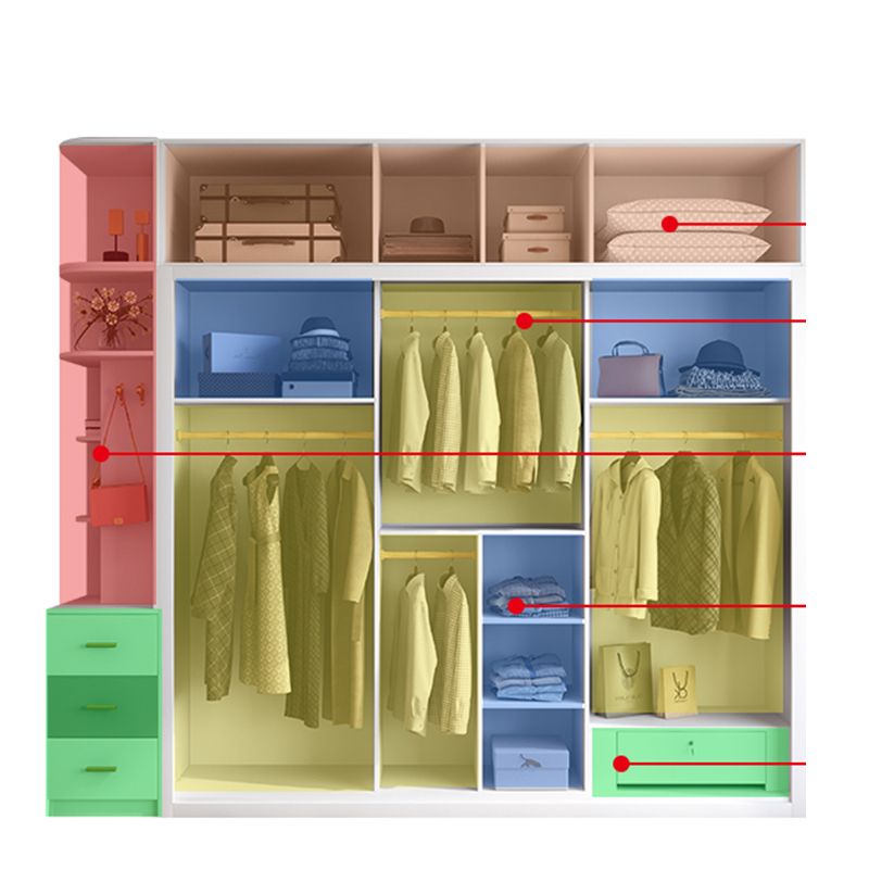 Sliding Wardrobe Cabinet With Drawer Modern Wardrobe Armoire