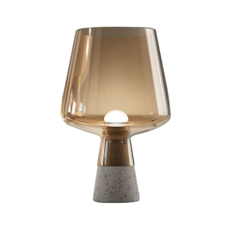 Één bol eigentijdse tafellamp helder glazen bureau decoratie slaapkamer nachtlicht