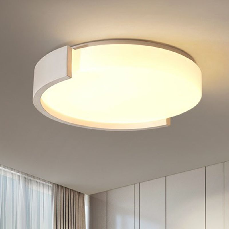 Runde Acryl Deckenbeleuchtung Einfachheit LED Flush-Montage Licht-Leuchte für Schlafzimmer