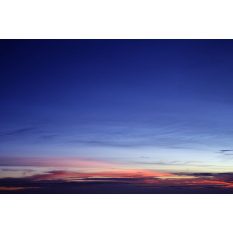 Modern Sunset Glow Wall Mural Indoor Personalized Wall Art in Blue, Waterproofing