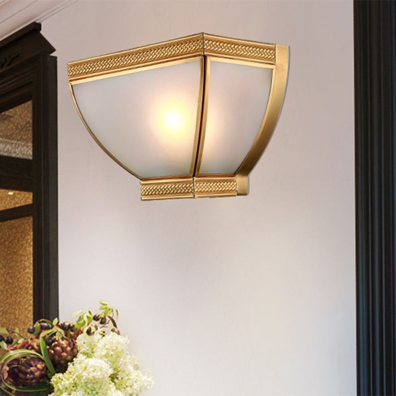 Torcia opaca Torcia a filo Light RETRO 1 Kit lampada montata a parete con bordo dorato