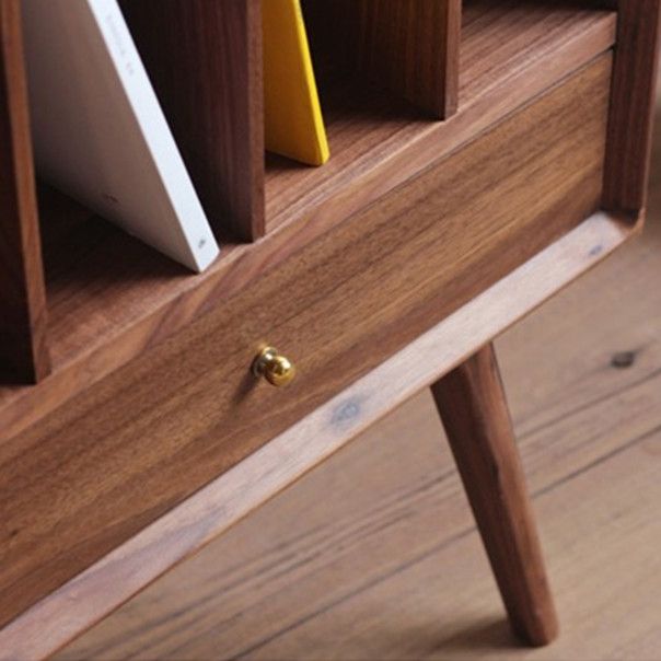 Contemporary Style Bookshelf Closed Back Bookcase for Office and Study Room