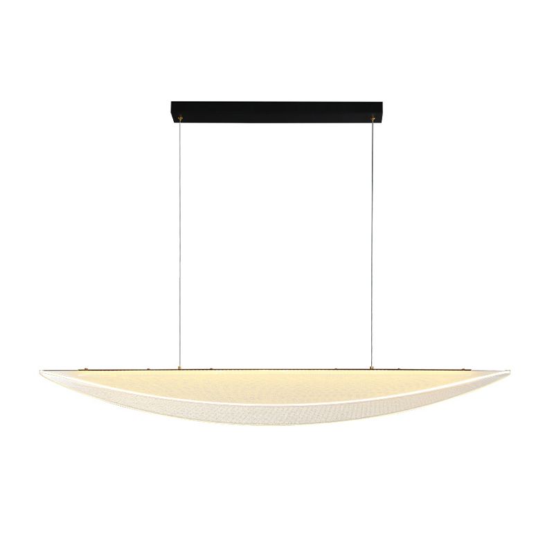 Modernism Single Black Kitchen Island Lighting Acrylic Island Pendant Lighting