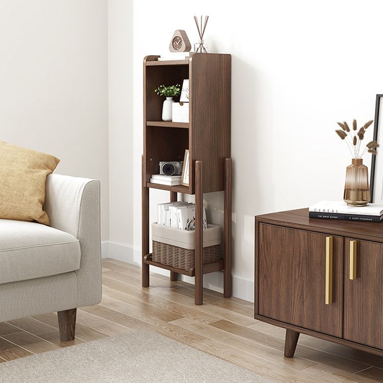 Modern Style Bookshelf Open Solid Wood Shelf Bookcase for Home