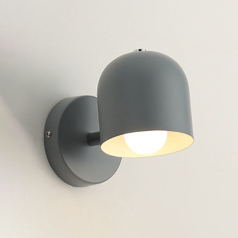 Dome Wall Mounted Lamp Modern Simplicity Macaron Metal Wall Mount Lamp for Living Room