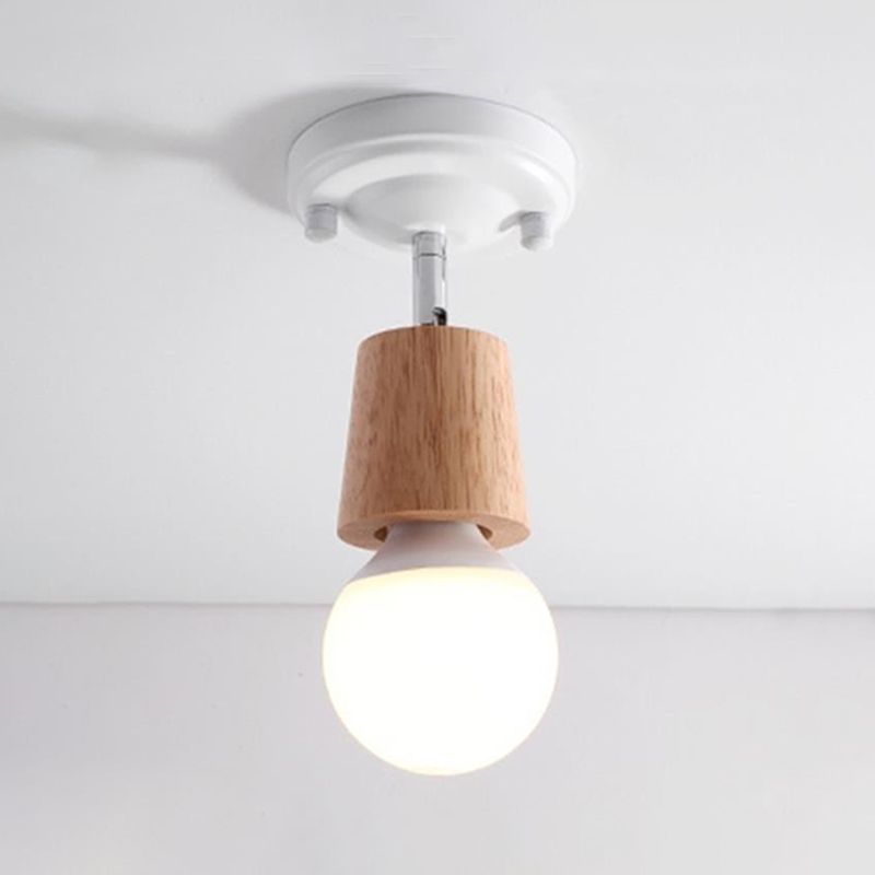 Contemporary Wall Lamp Wooden Wall Vanity Lights for Powder Room