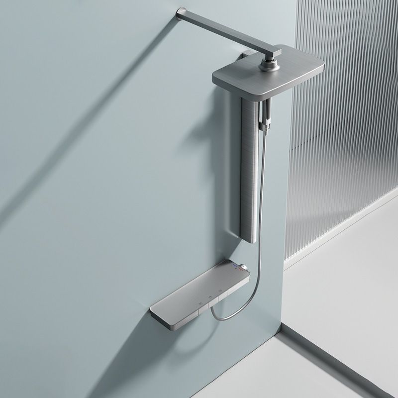 Contemporary Shower Set Handheld Shower Head Wall Mounted Shower System