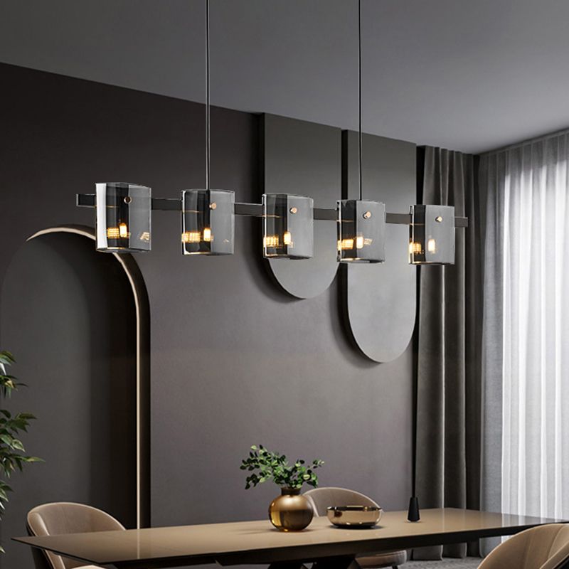 Characteristic Light Luxury Contemporary Style Hanging Island Pendant Light for Dining Room