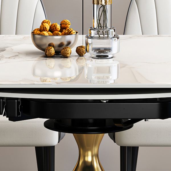 Contemporary 1/2/5/7 Pieces Furniture Round Stone Dining Set for Home