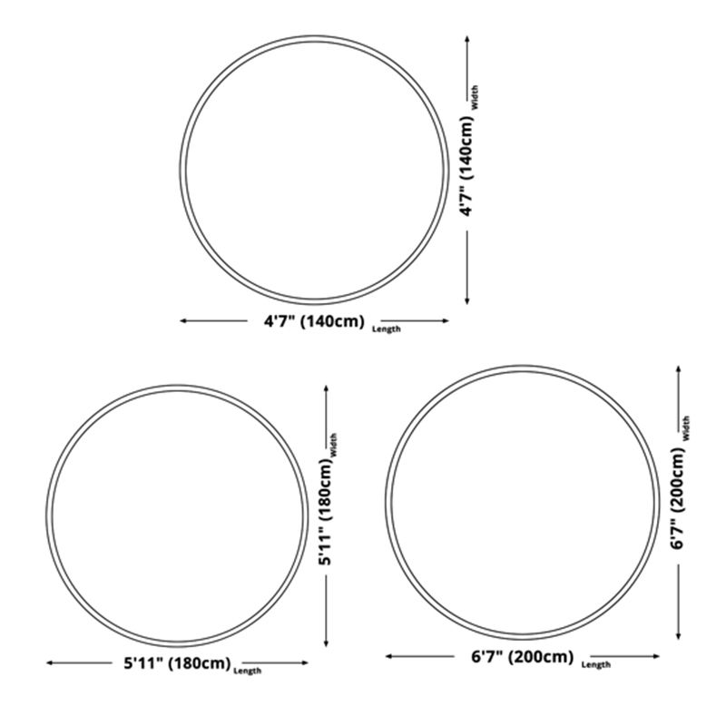 Round Multicolor Nordic Area Rug Polyester Abstract Rug Stain Resistant Indoor Rug for Living Room