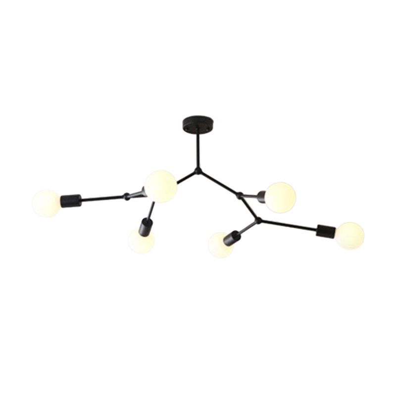 Plafonnier Design à ampoule nue de Style industriel, luminaire rétro pour salon