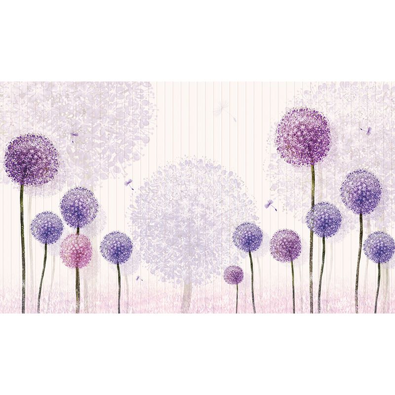 Water Resistant Dandelion Mural Decal Non-Woven Modern Wall Art for Wall Interior