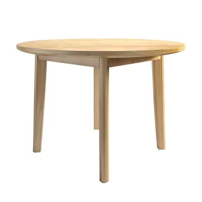 Table à manger rectangulaire ronde table à manger en bois massif en bois de couleur pour la maison