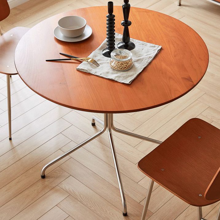 Meubles de 4 pieds contemporains Round Home Furniture en bois massif de salle à manger en bois massif