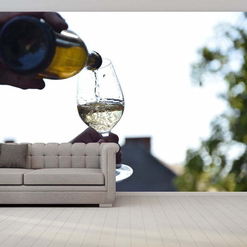 Wine Customized Mural Wallpaper for Bar Pub, Moisture Resistant, Personalized Size Available