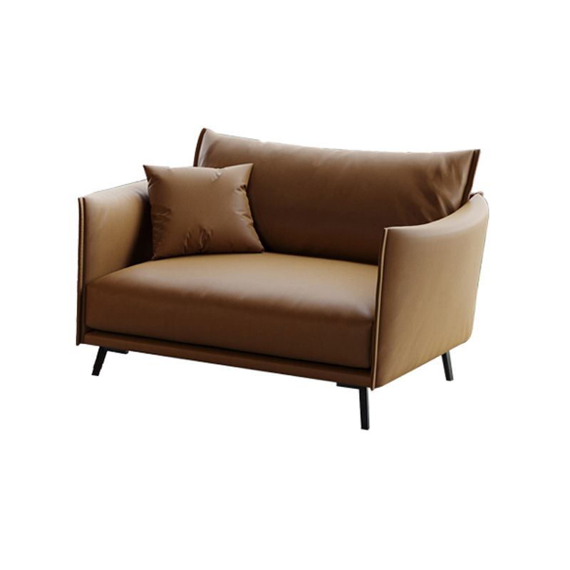 Modern Cushions Standard Sofa 29.53"High Square Arm Sofa, Champagne