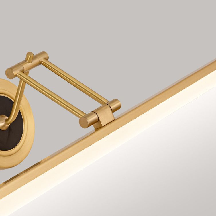 Linear Shape Wall Lighting Modern Style Metal 1-Light Sconce Lamp for Shower Room