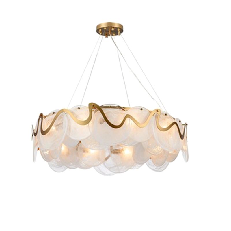 Metal Hanging Pendant Lights Contemporary Circle Hanging Lamps for Living Room