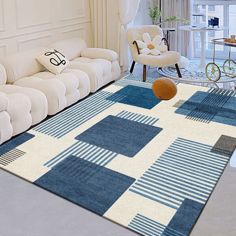 Modern Abstract Art Rug Polyester Carpet Polyester Pet Friendly Indoor Carpet for Living Room